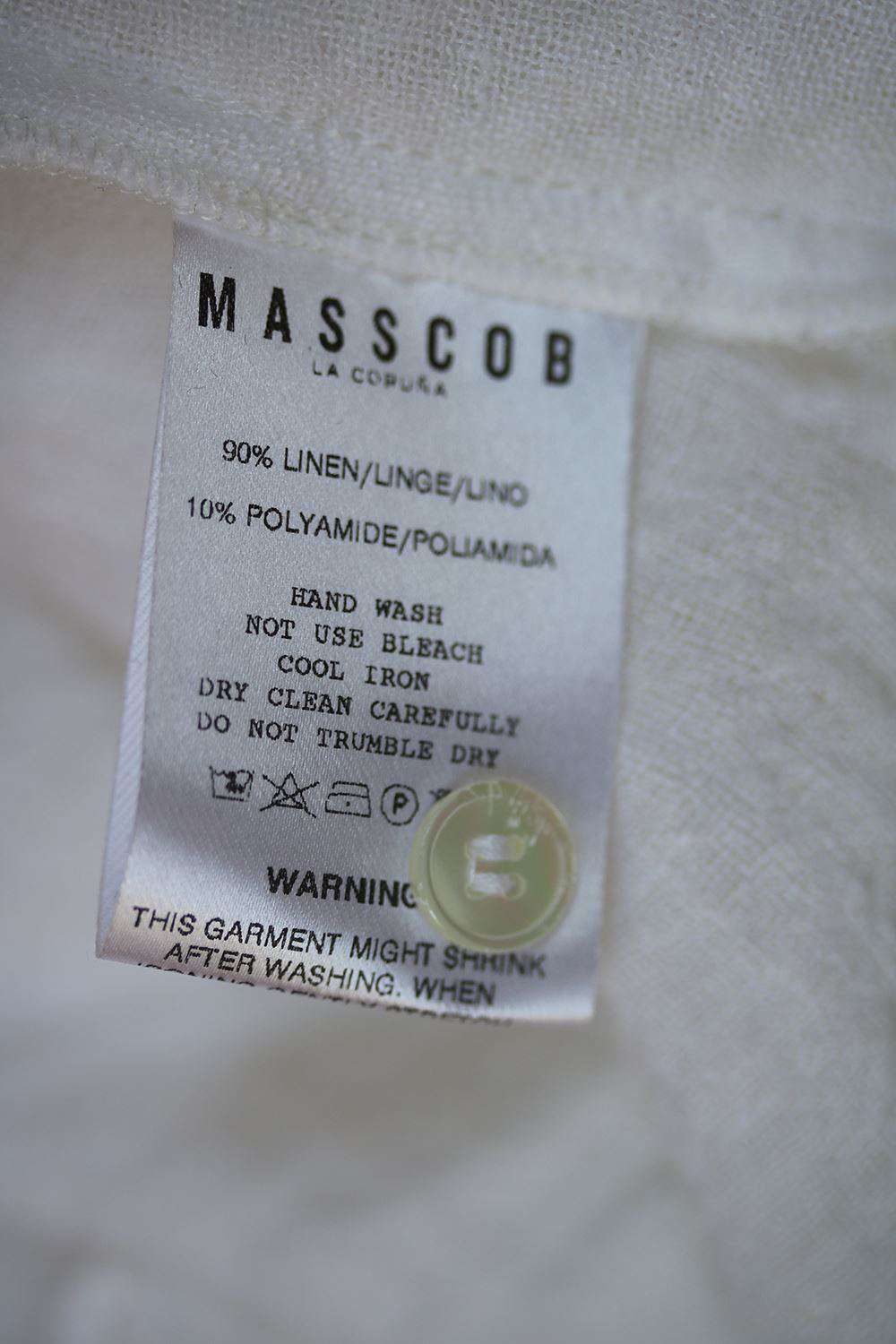 MASSCOB HELI RUFFLE-TRIMMED LINEN TOP SMALL - Image 6