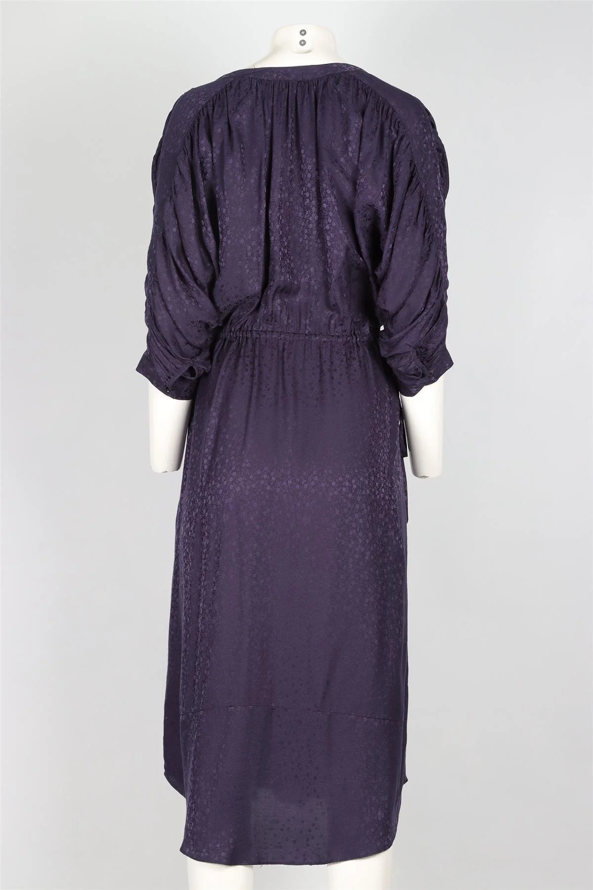MASSCOB NAVY SILK MAXI DRESS MEDIUM - Image 4