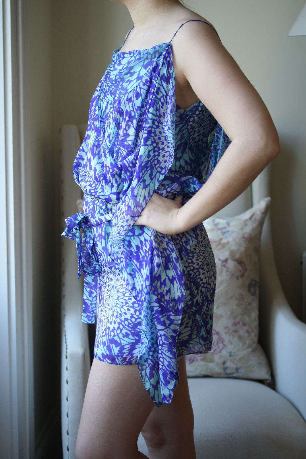 MATTHEW WILLIAMSON COVERUP KAFTAN PETAL DRESS UK 10 - Image 2