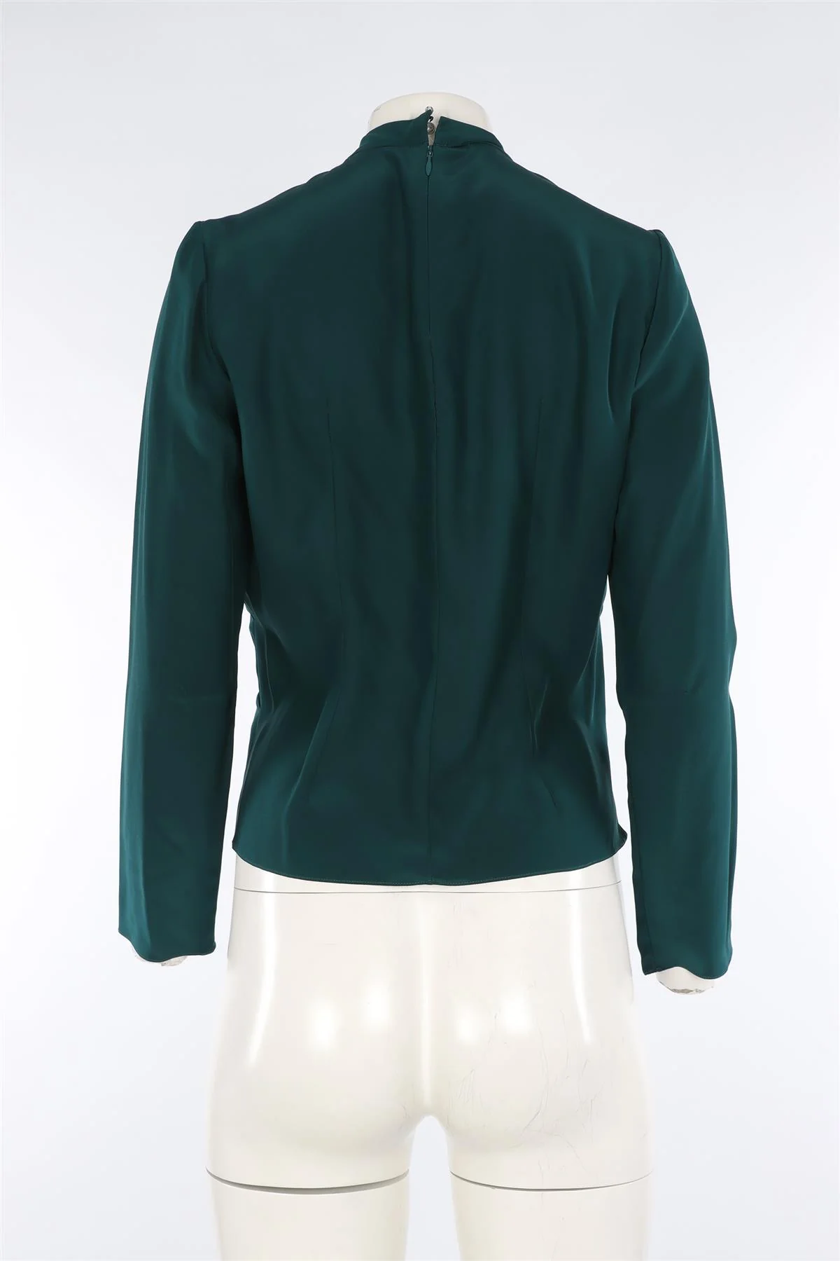 MATTHEW WILLIAMSON GREEN SILK TOP UK 10 - Image 4