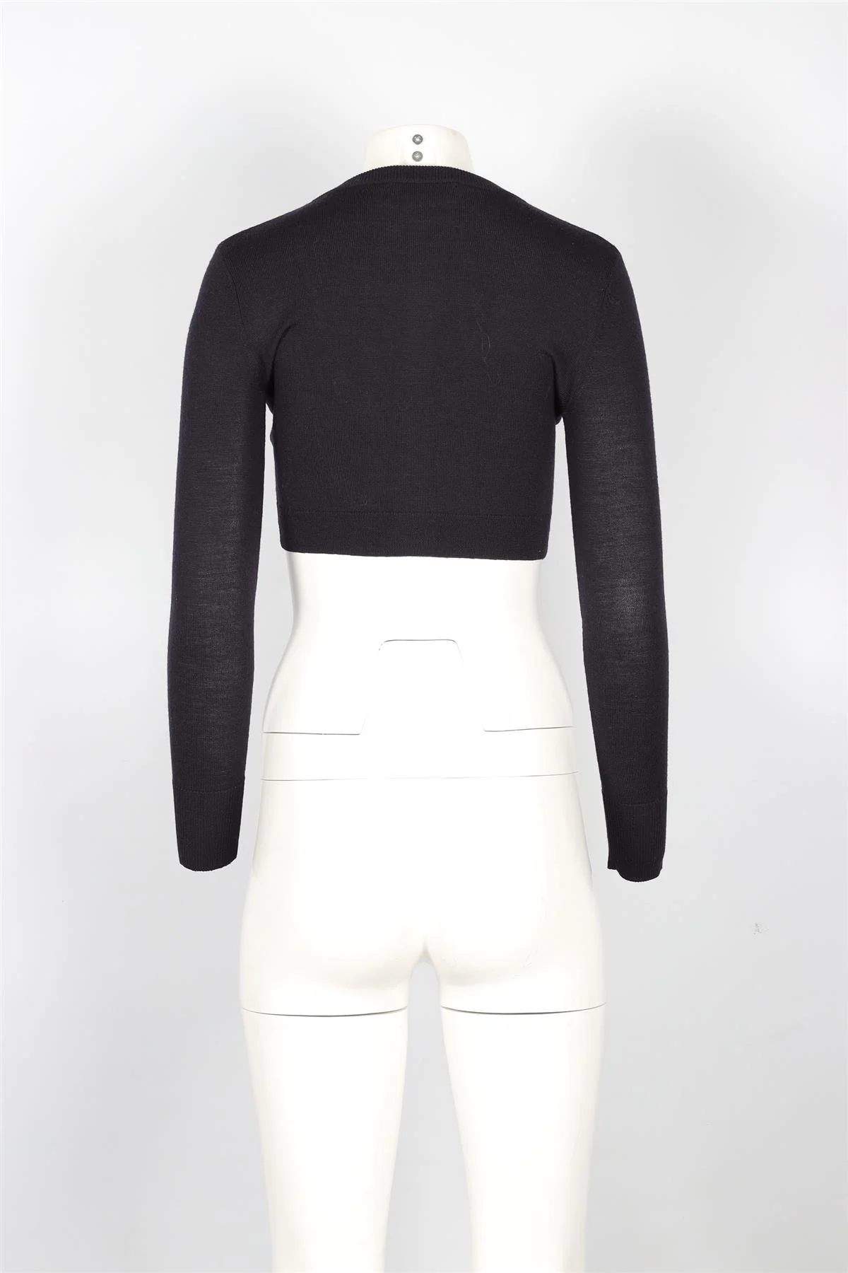 MATTHEW WILLIAMSON NAVY WOOL CARDIGAN XSMALL - Image 4