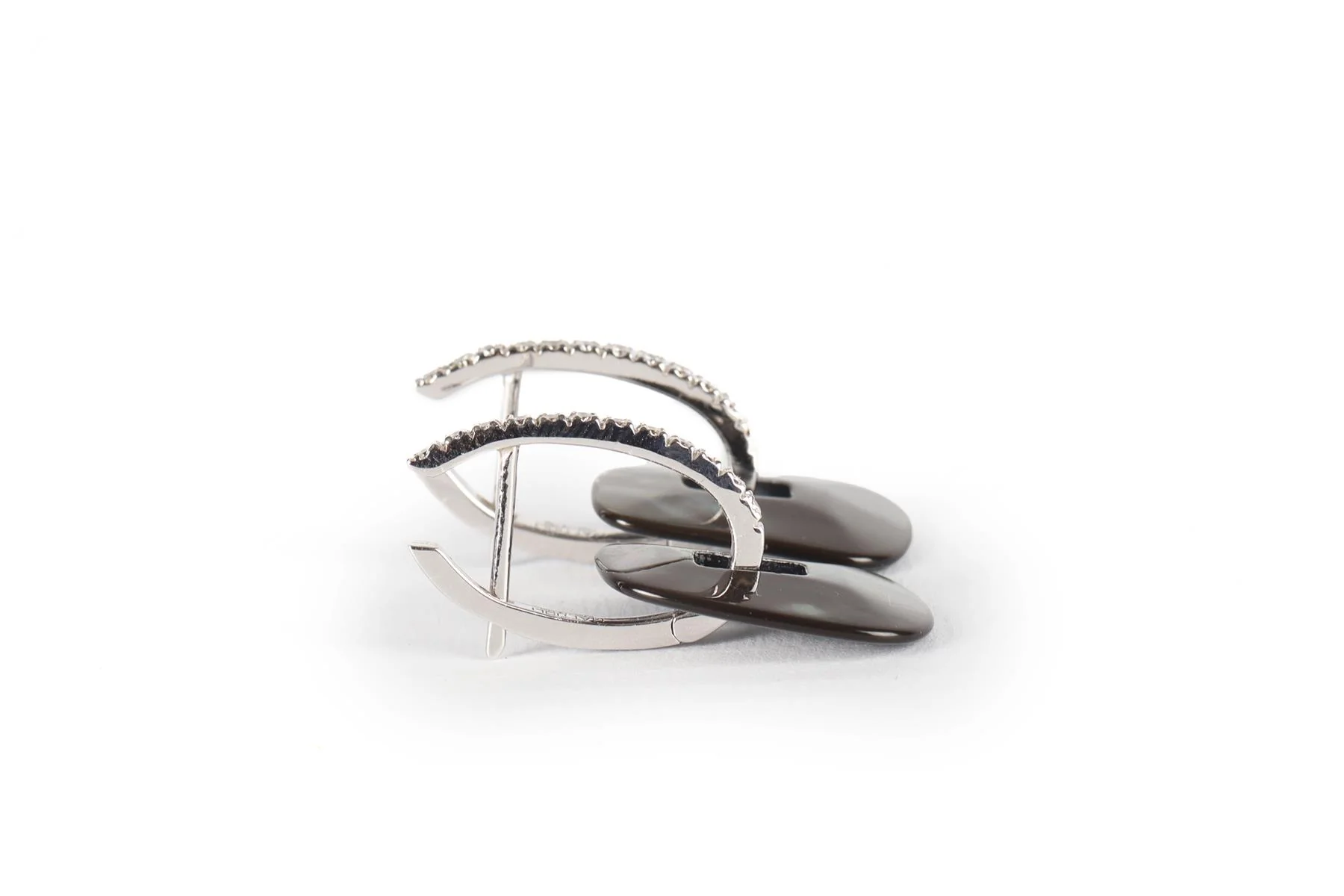MATTIOLI PUZZLE 18KT WHITE GOLD AND DIAMONDS EARRINGS AND 11 COLOURED PAIRS SET - Image 6