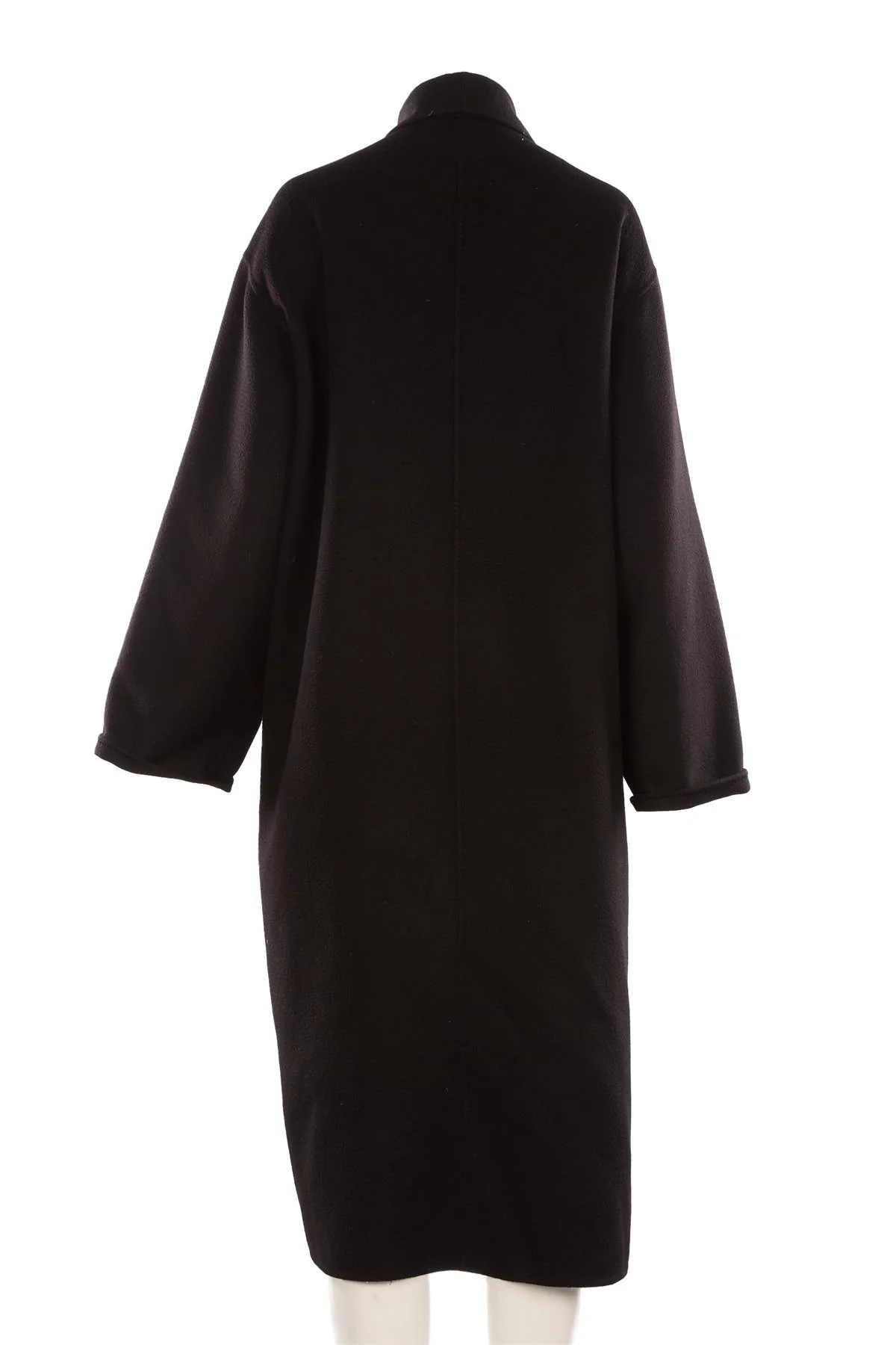 MAX MARA BLACK VINTAGE CASHMERE COAT UK 16 - Image 3