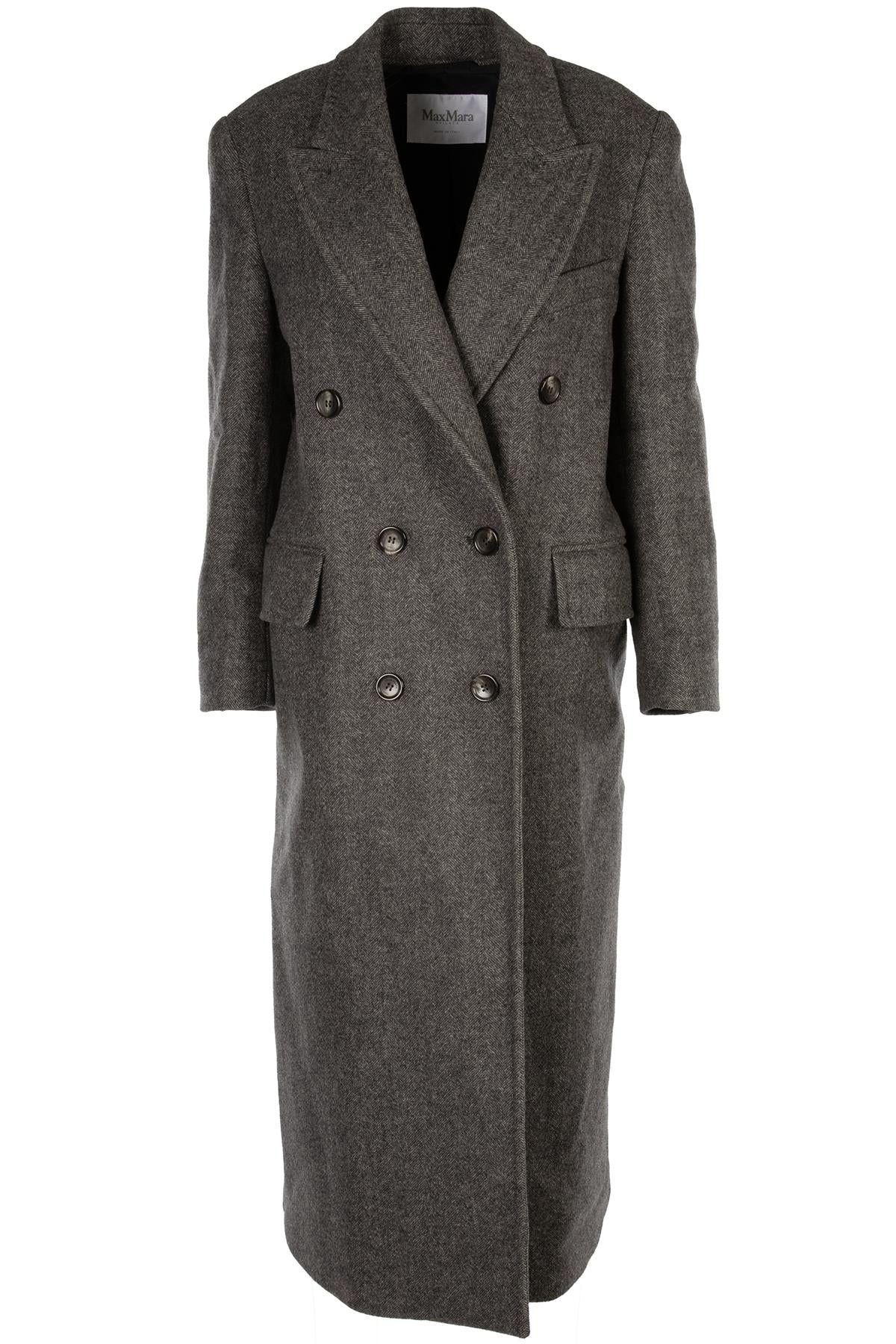 MAX MARA GREY ECCESSO WOOL COAT IT 40 UK 8
