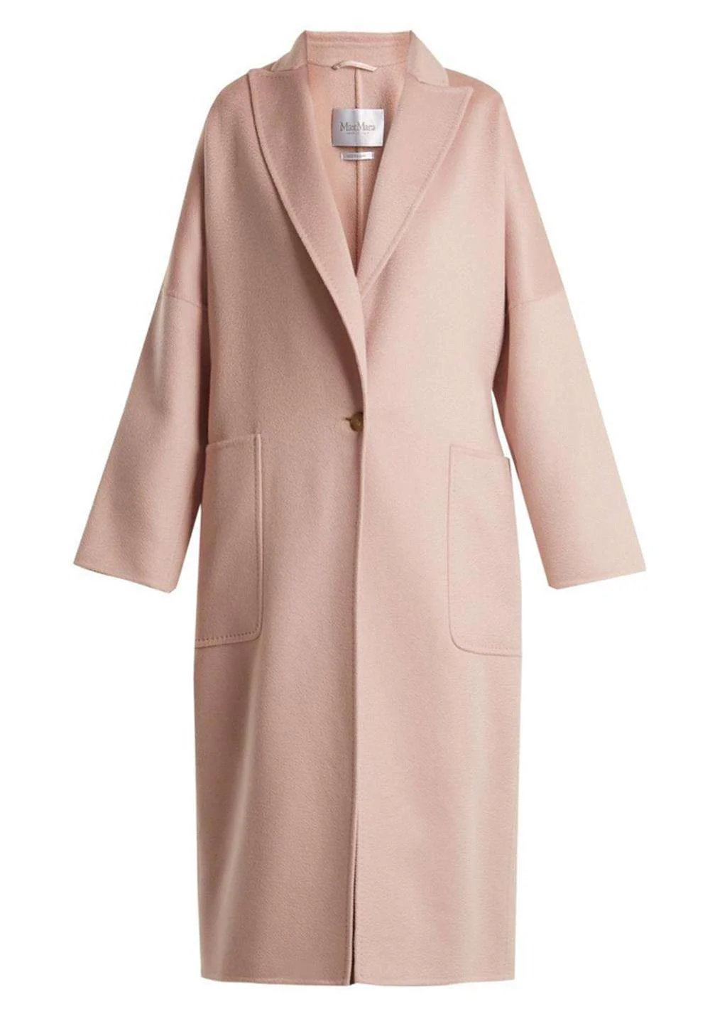 MAX MARA RUBIERA SINGLE BREASTED CASHMERE COAT UK 12