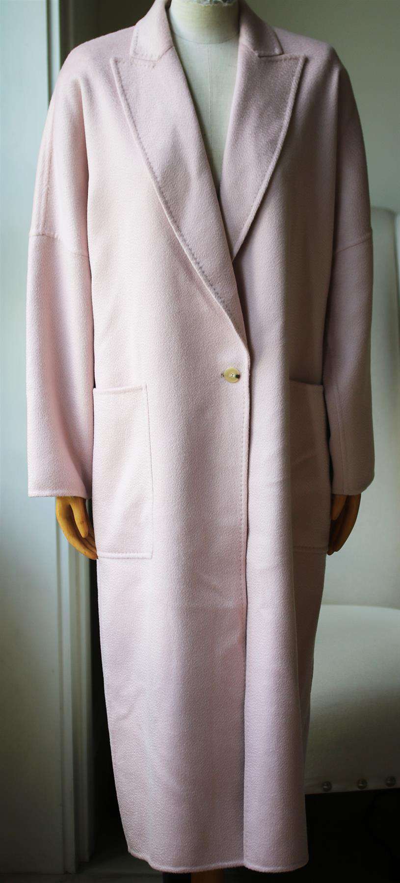MAX MARA RUBIERA SINGLE BREASTED CASHMERE COAT UK 12 - Image 2