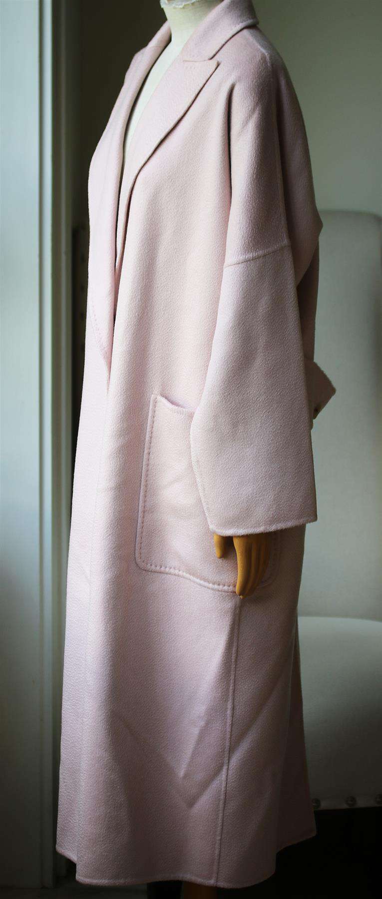 MAX MARA RUBIERA SINGLE BREASTED CASHMERE COAT UK 12 - Image 3