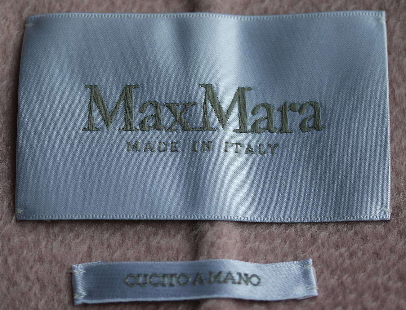 MAX MARA RUBIERA SINGLE BREASTED CASHMERE COAT UK 12 - Image 5