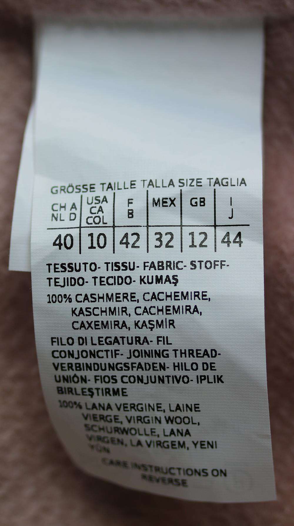 MAX MARA RUBIERA SINGLE BREASTED CASHMERE COAT UK 12 - Image 6