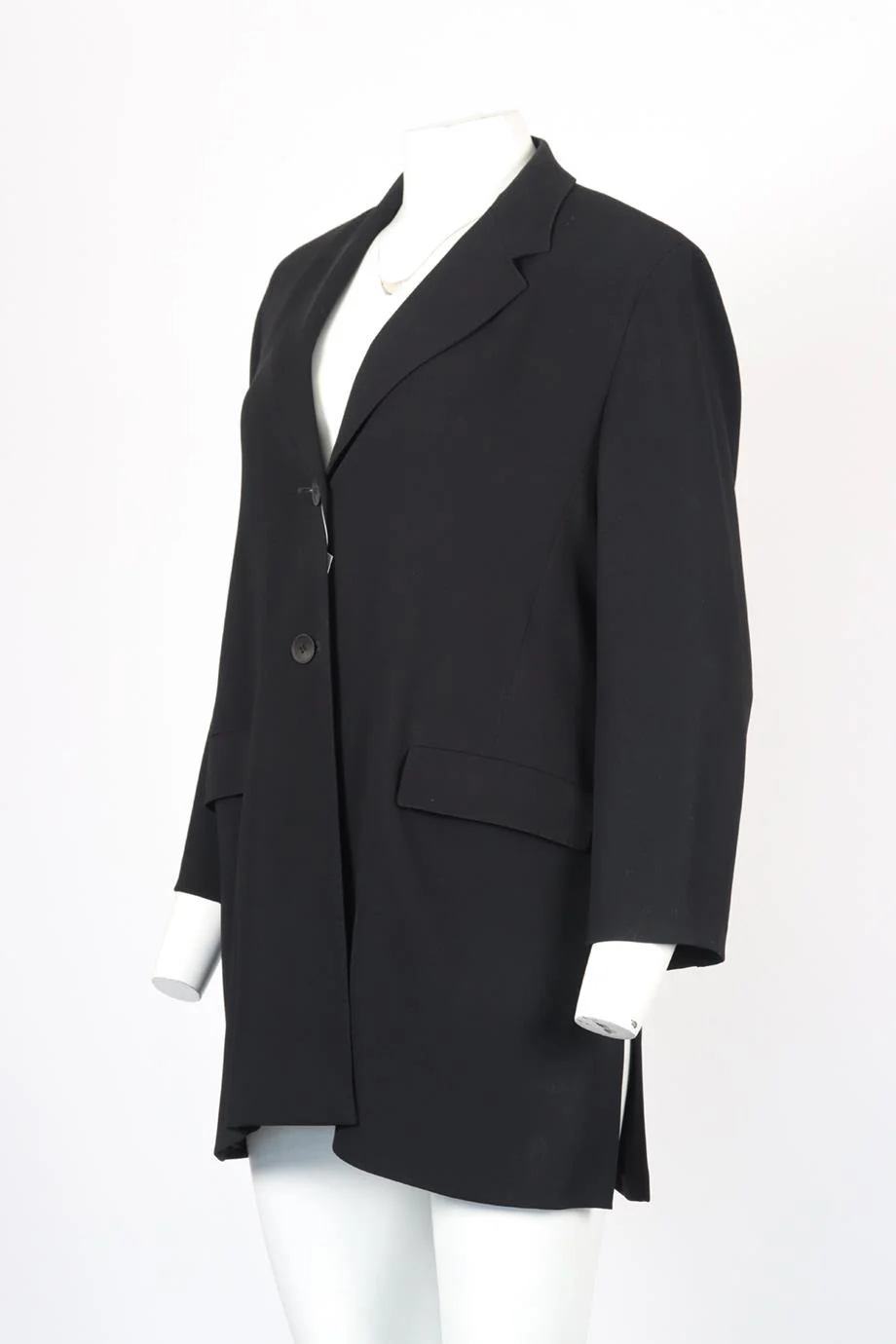 MAX MARA VINTAGE CREPE BLAZER IT 46 UK 14 - Image 3