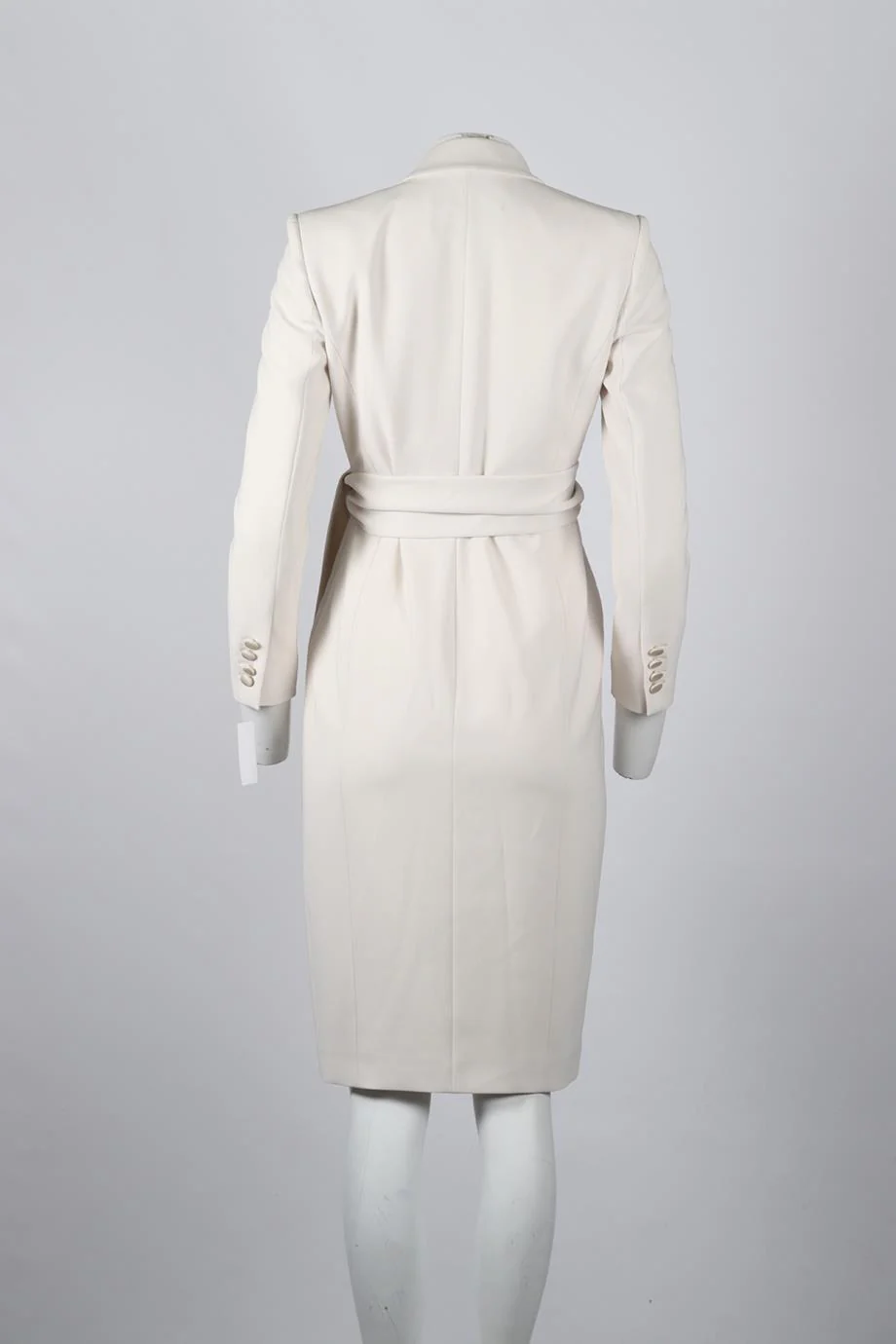 MAX MARA WRAP EFFECT CREPE MIDI DRESS US 2 UK 6 - Image 4