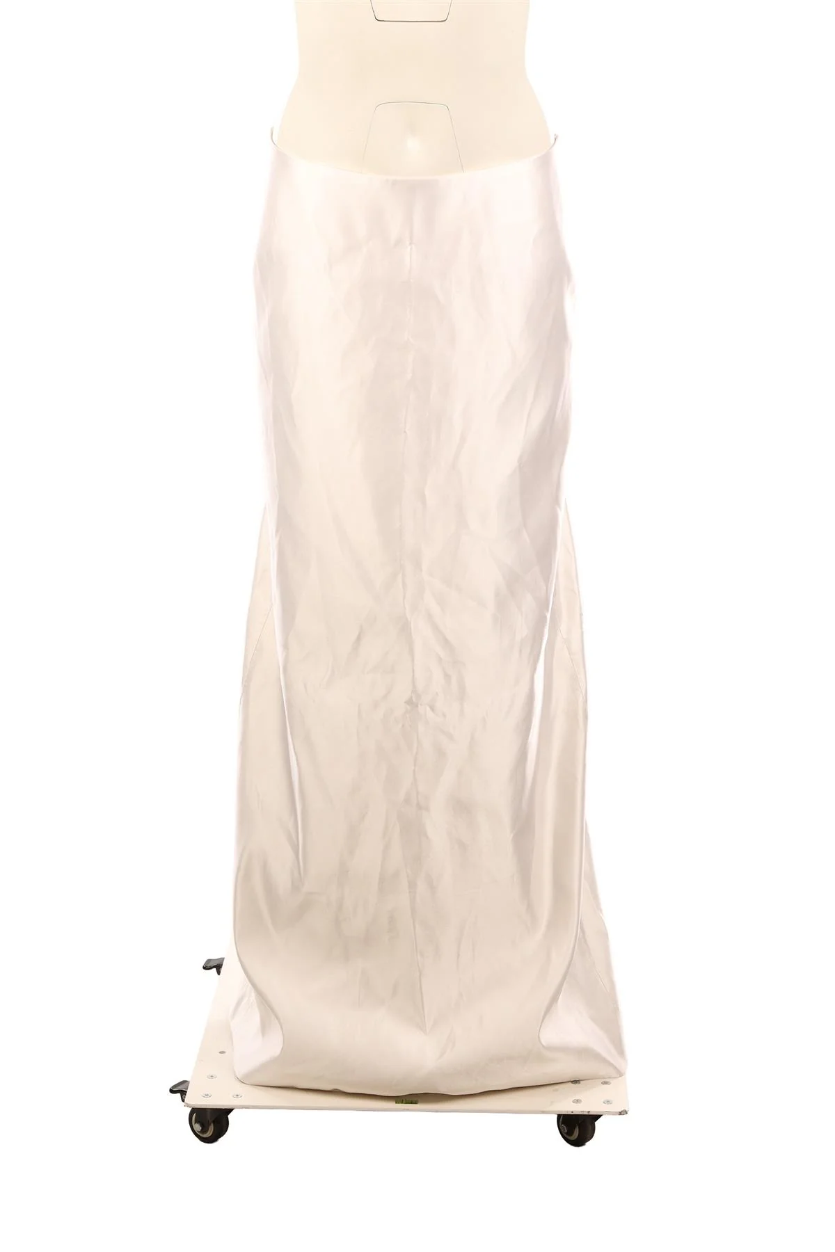 MAXIMILIAN IVORY SATIN MAXI SKIRT UK 10 - Image 2