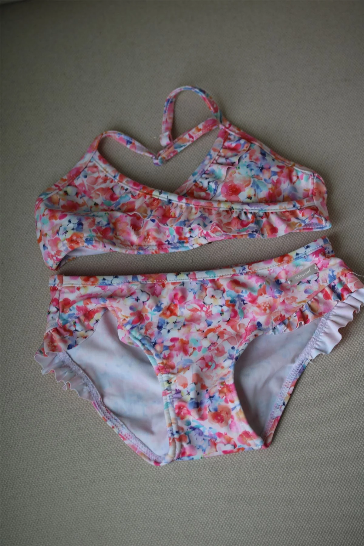MAYORAL GIRLS PINK FLORAL BIKINI 4 YEARS - Image 2