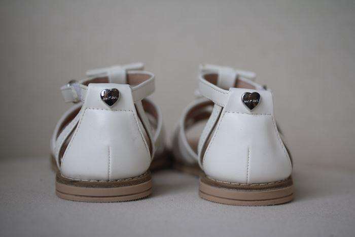 MAYORAL GIRLS WHITE BOW SANDALS EU 26 UK 8.5 - Image 3
