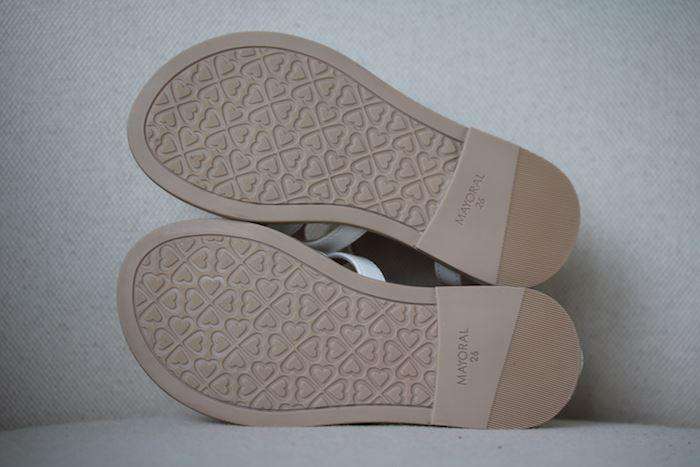 MAYORAL GIRLS WHITE BOW SANDALS EU 26 UK 8.5 - Image 4