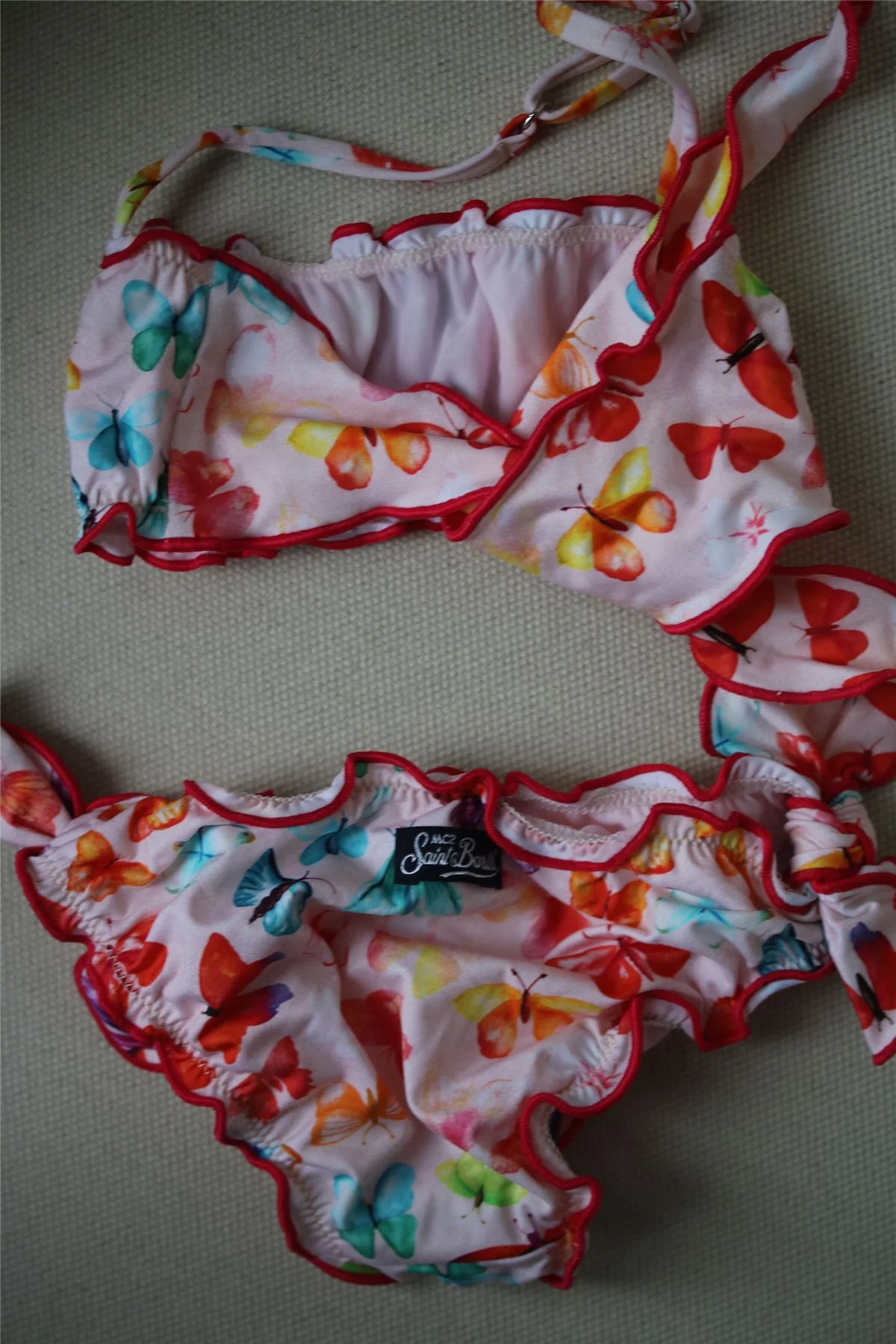 MC2 ST BARTH GIRLS PINK BUTTERFLY BIKINI 4 YEARS - Image 3