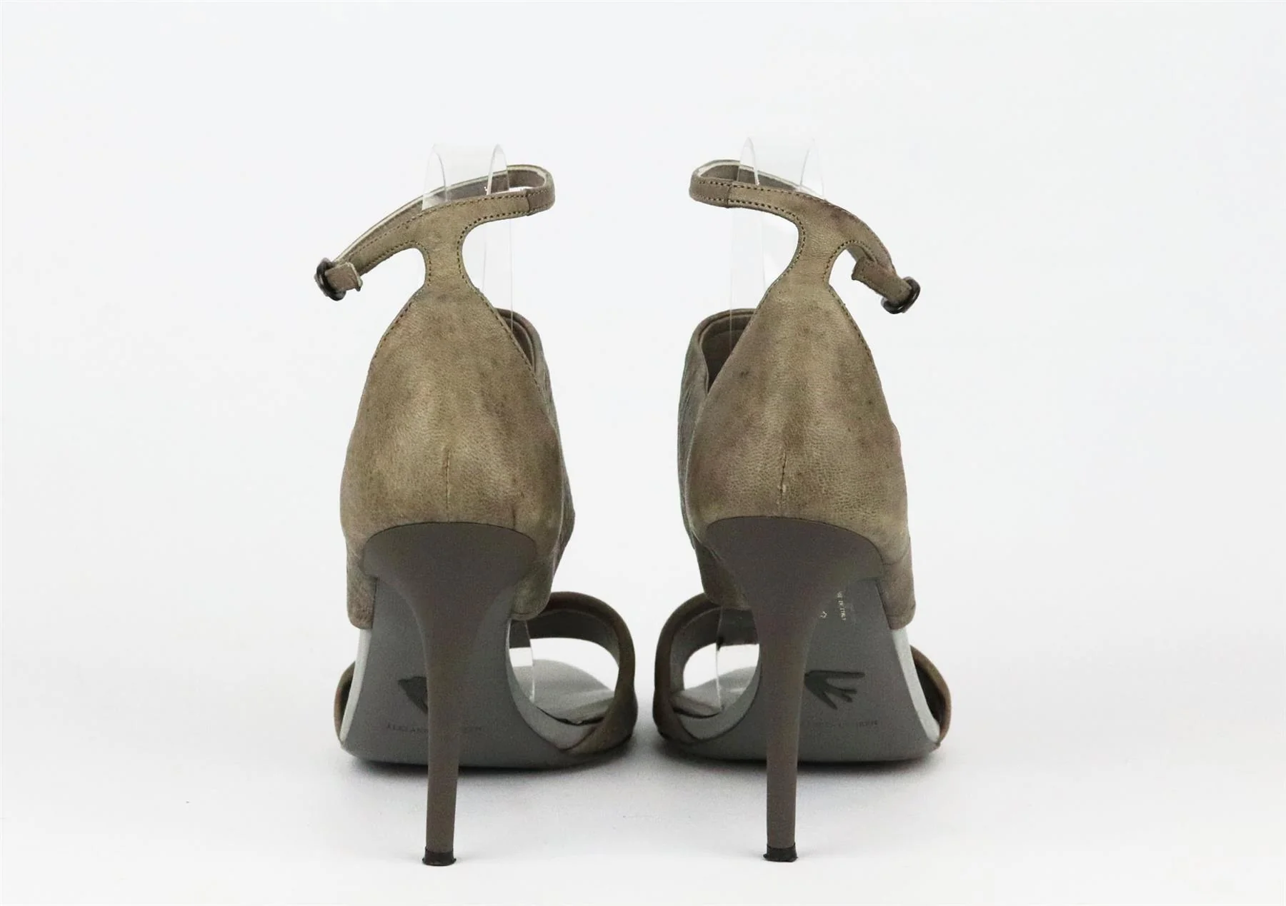 MCQ ALEXANDER MCQUEEN CROC EFFECT LEATHER SANDALS EU 40 UK 7 US 10 - Image 4