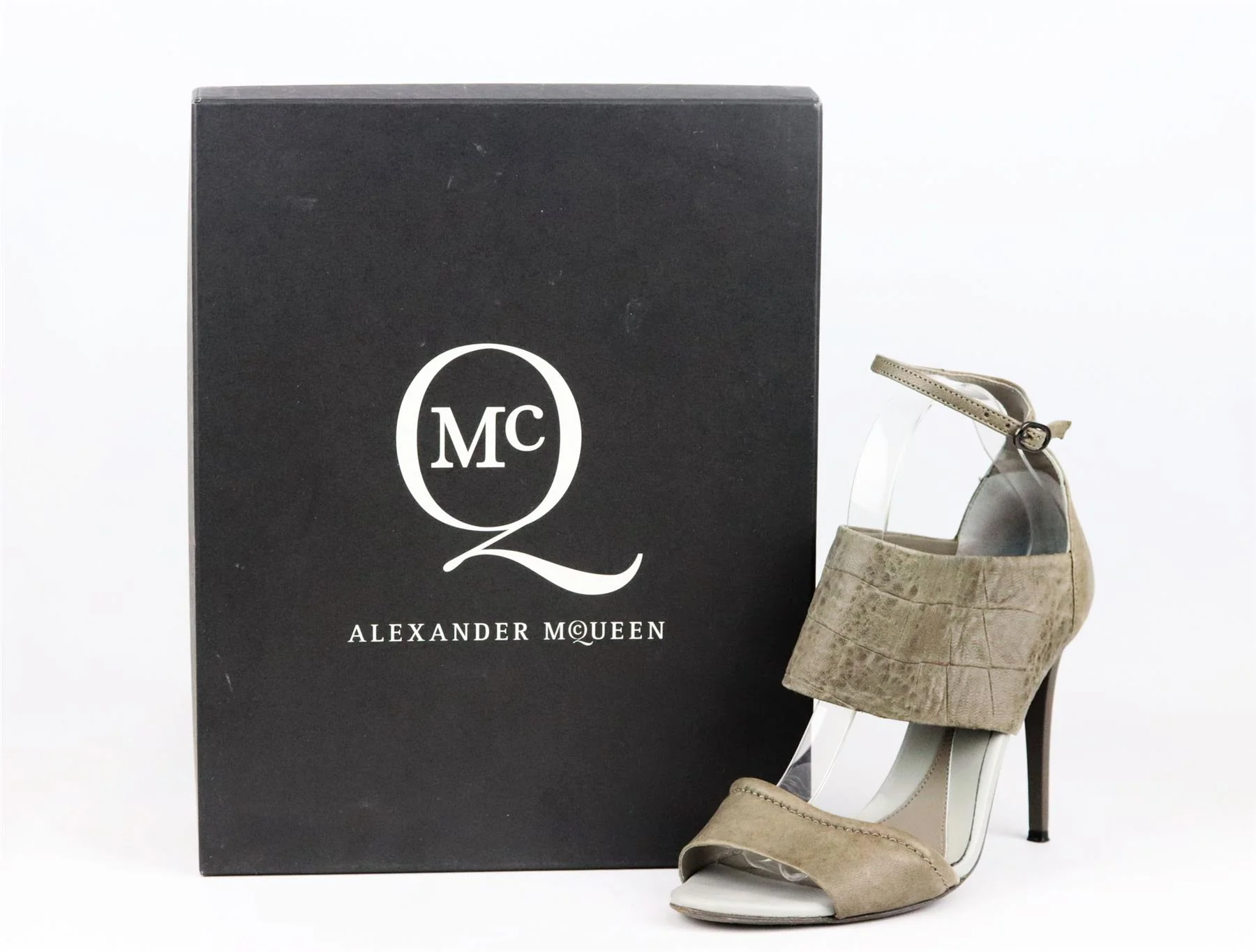 MCQ ALEXANDER MCQUEEN CROC EFFECT LEATHER SANDALS EU 40 UK 7 US 10 - Image 7