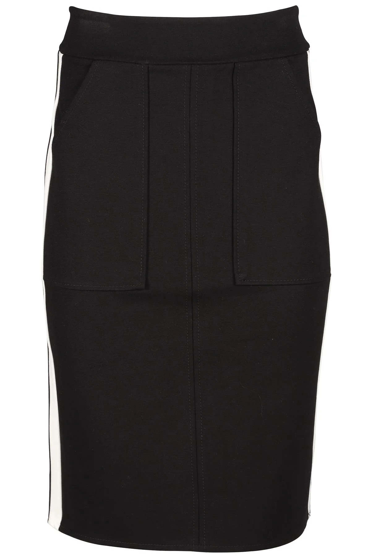 ME+EM BLACK JERSEY MINI SKIRT UK 8