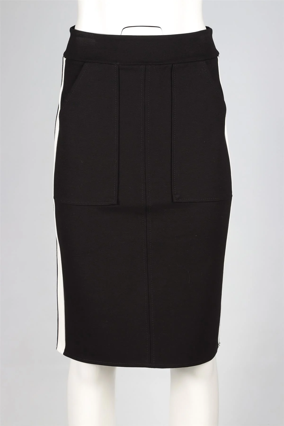 ME+EM BLACK JERSEY MINI SKIRT UK 8 - Image 2