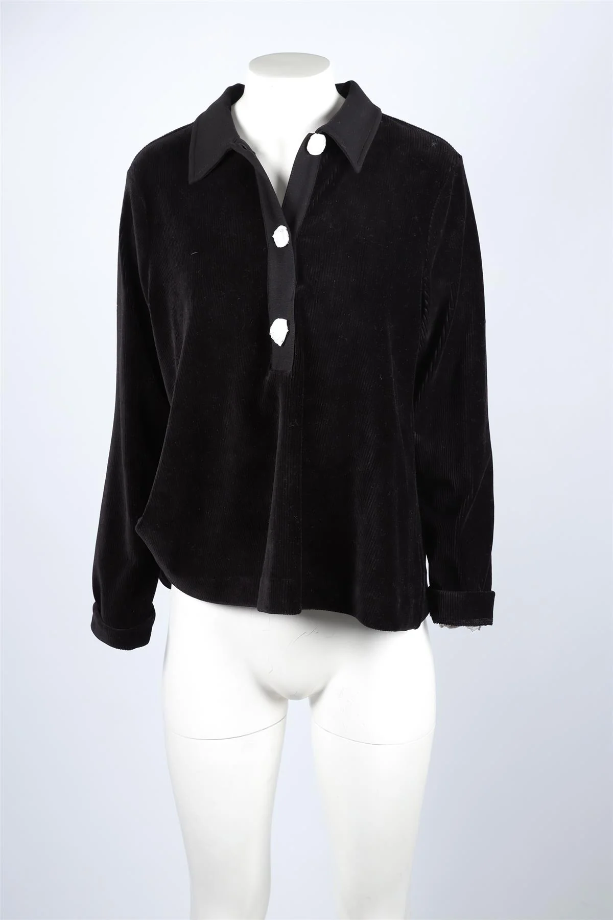 ME+EM Black Velvet Top UK 12 - Image 2