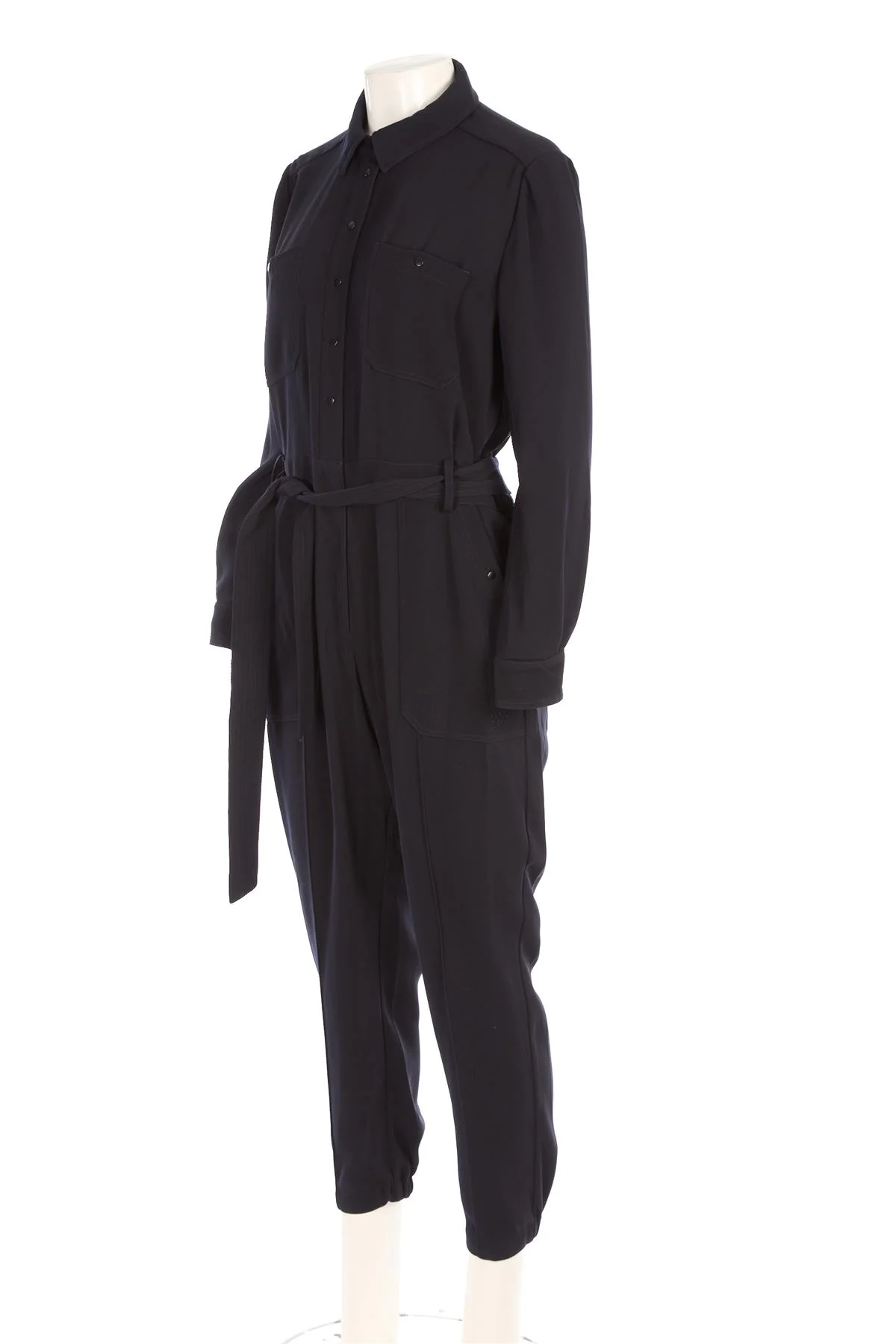 ME+EM BLACK WOVEN JUMPSUIT UK 12 - Image 3