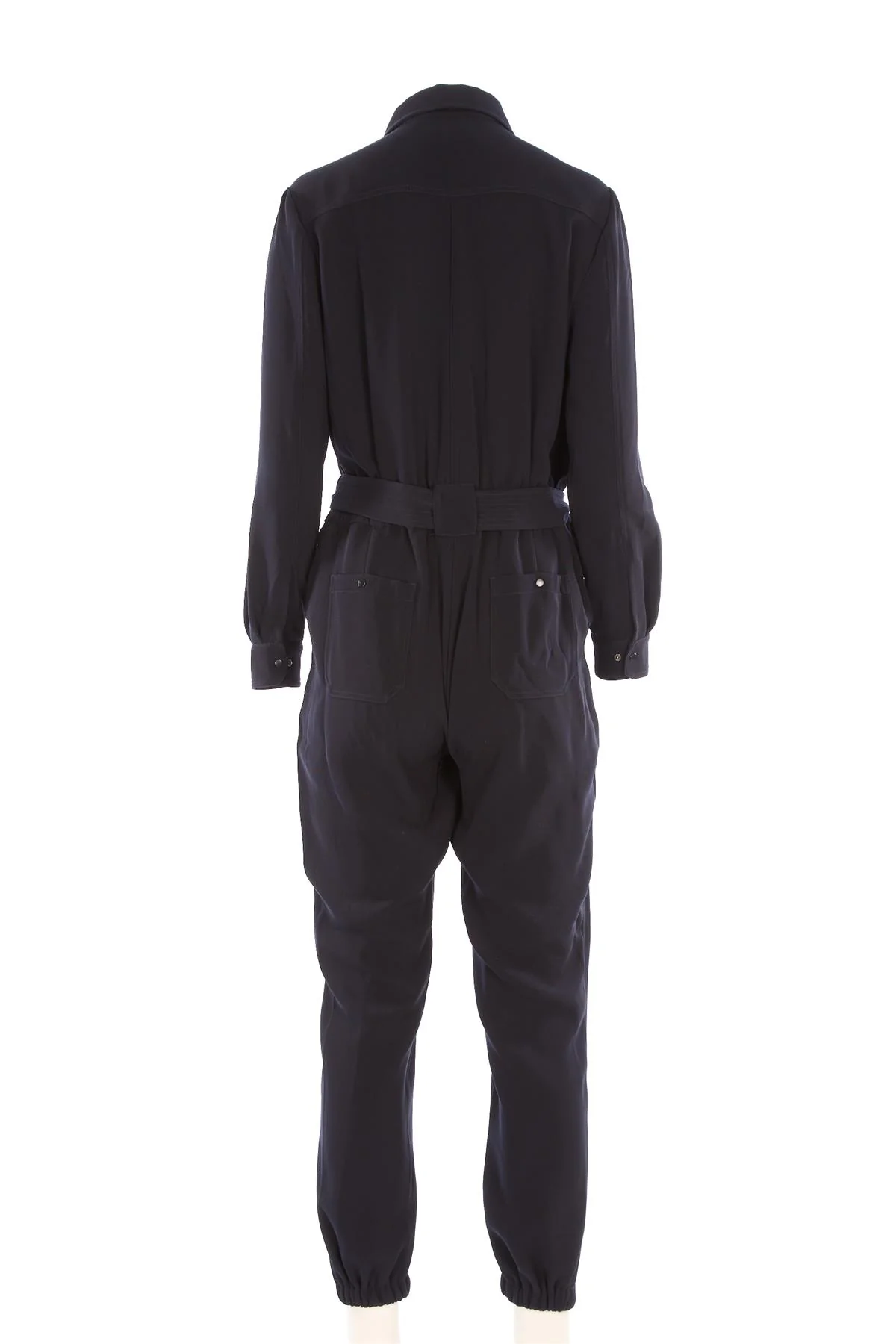 ME+EM BLACK WOVEN JUMPSUIT UK 12 - Image 4