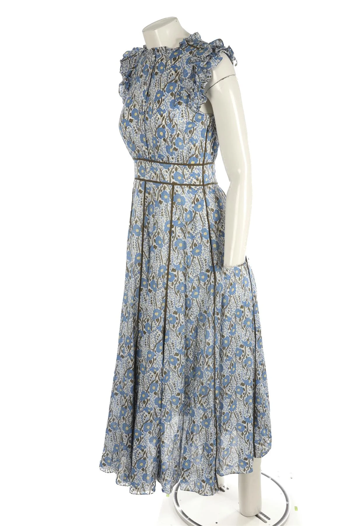 ME+EM BLUE COTTON MAXI DRESS UK 8 - Image 3
