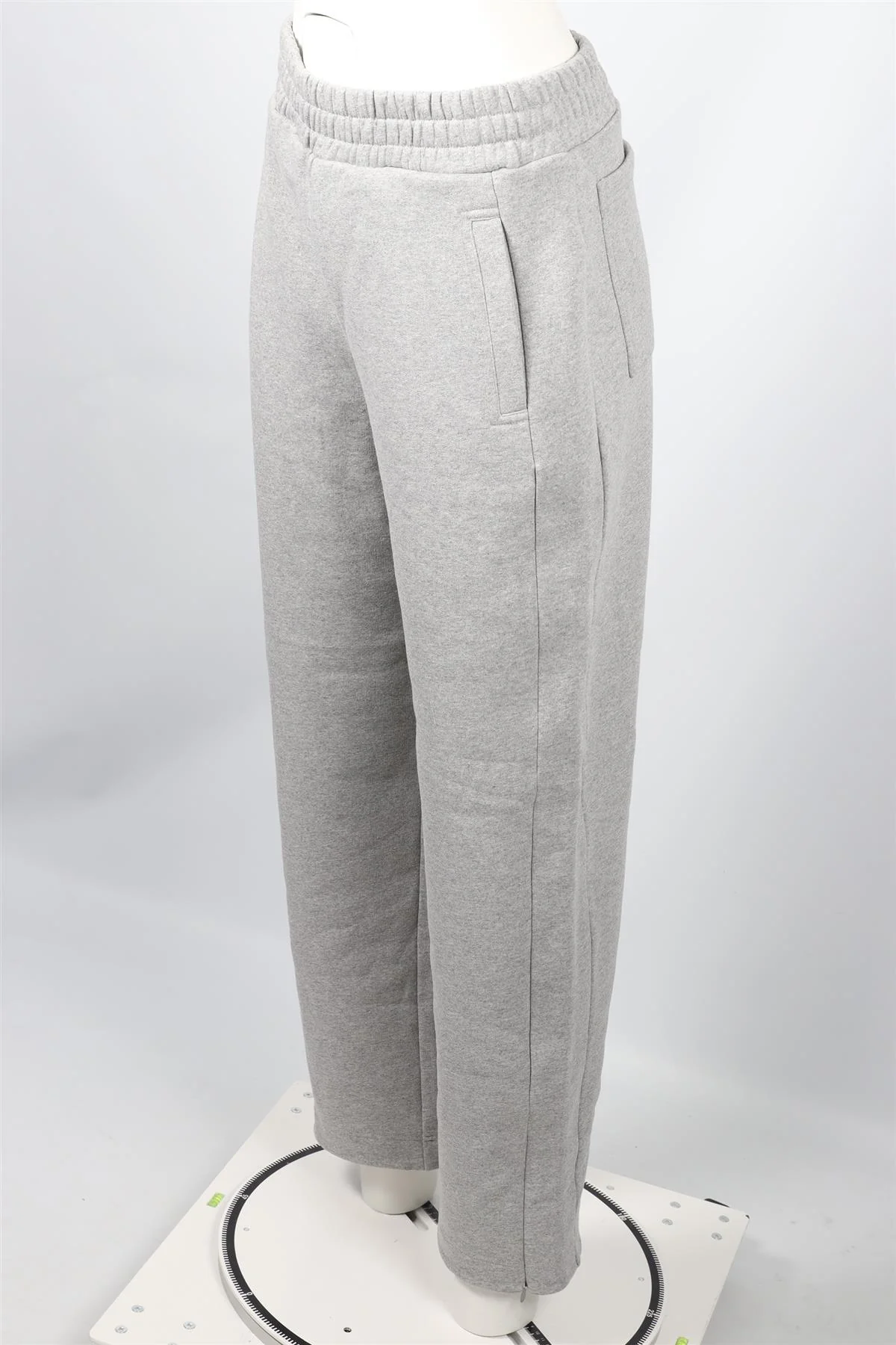 ME+EM GREY COTTON BLEND STRAIGHT LEG PANTS UK 8 - Image 3