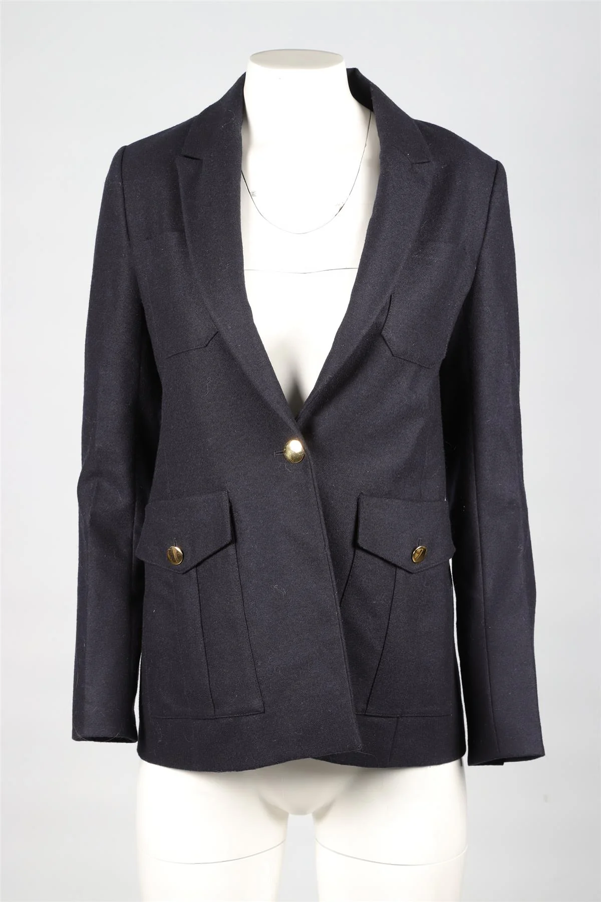 ME+EM NAVY WOOL BLAZER UK 6 - Image 2