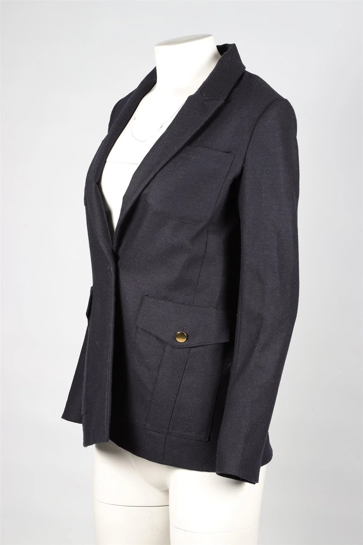 ME+EM NAVY WOOL BLAZER UK 6 - Image 3