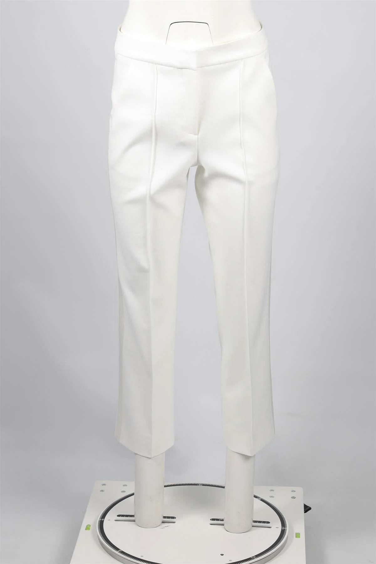 ME+EM WHITE WOVEN STRAIGHT LEG PANTS UK 8 - Image 2