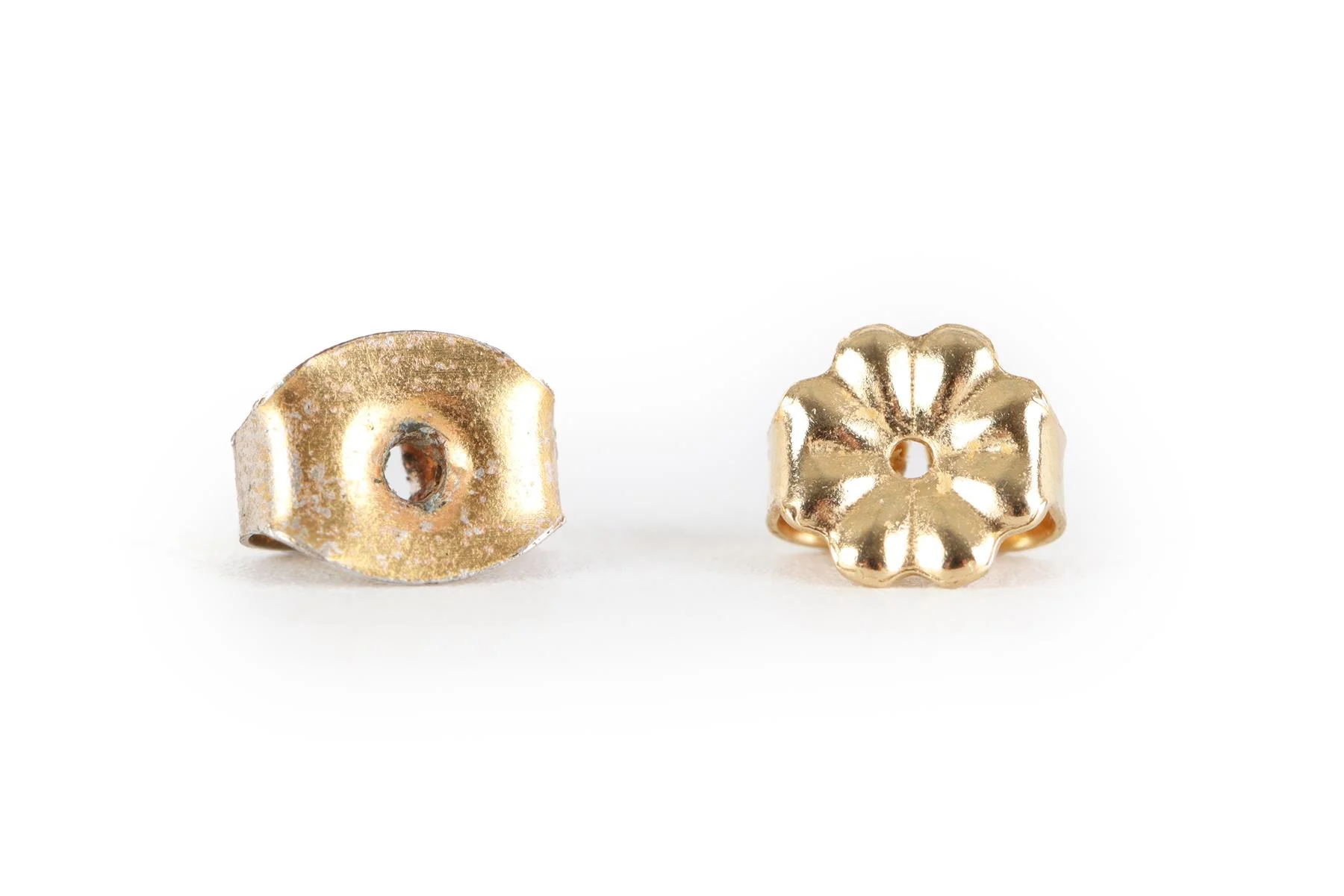 MELISSA JOY MANNING 14K YELLOW GOLD, AQUAMARINE AND OPAL STUD EARRINGS - Image 5