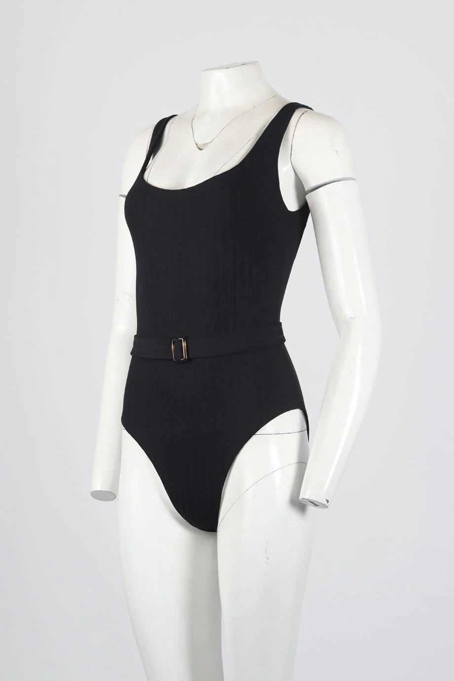MELISSA OBADASH BELTED JERSEY SWIMSUIT UK 10 - Image 3