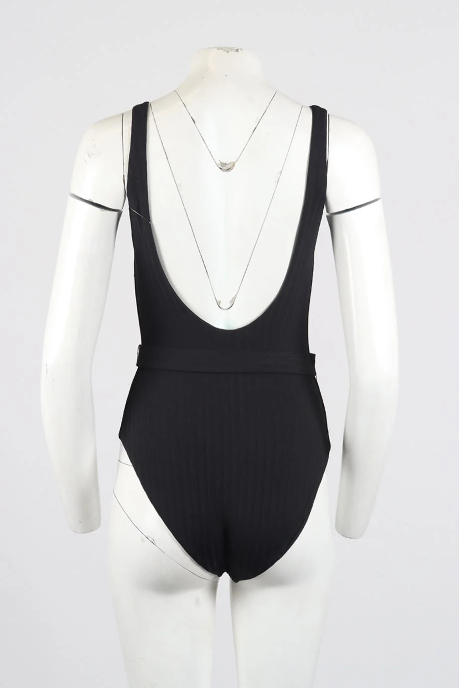 MELISSA OBADASH BELTED JERSEY SWIMSUIT UK 10 - Image 4