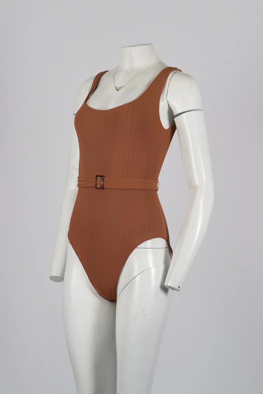 MELISSA OBADASH BELTED JERSEY SWIMSUIT UK 12 - Image 3