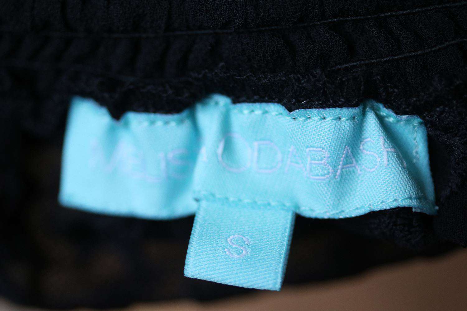 MELISSA ODABASH ADELA BLACK BANDEAU DRESS SMALL - Image 5