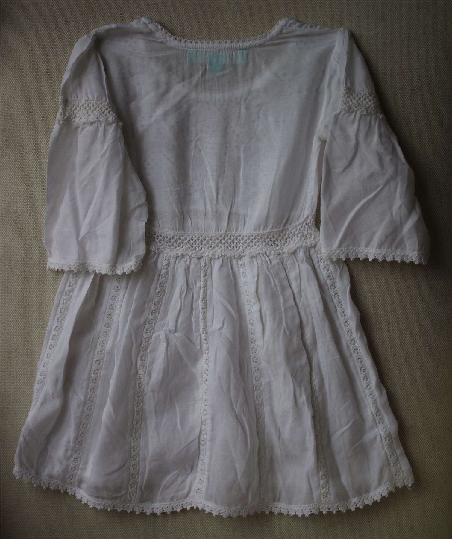 MELISSA ODABASH BABY GIRLS WHITE DRESS 2 YEARS - Image 2