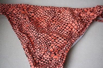 MELISSA ODABASH BALI ORANGE PRINT BIKINI UK 10/14 - Image 4