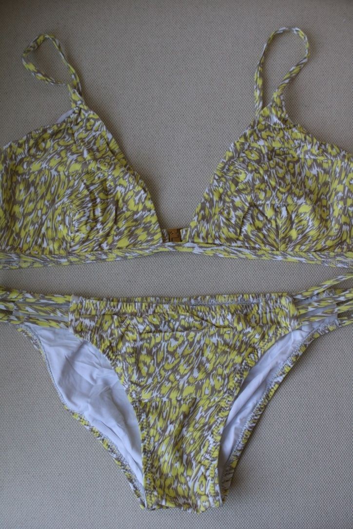 MELISSA ODABASH BALI YELLOW PRINT BIKINI UK 10/14 - Image 2