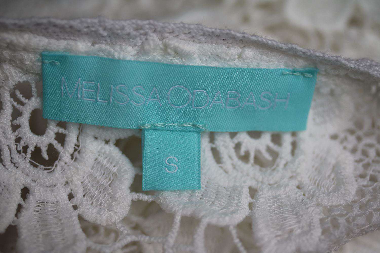 MELISSA ODABASH BARRIE LACE-UP DRESS SMALL - Image 5