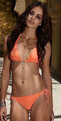 MELISSA ODABASH BEIGE TRUFFLE CORSICA HALTER BIKINI UK 12/10