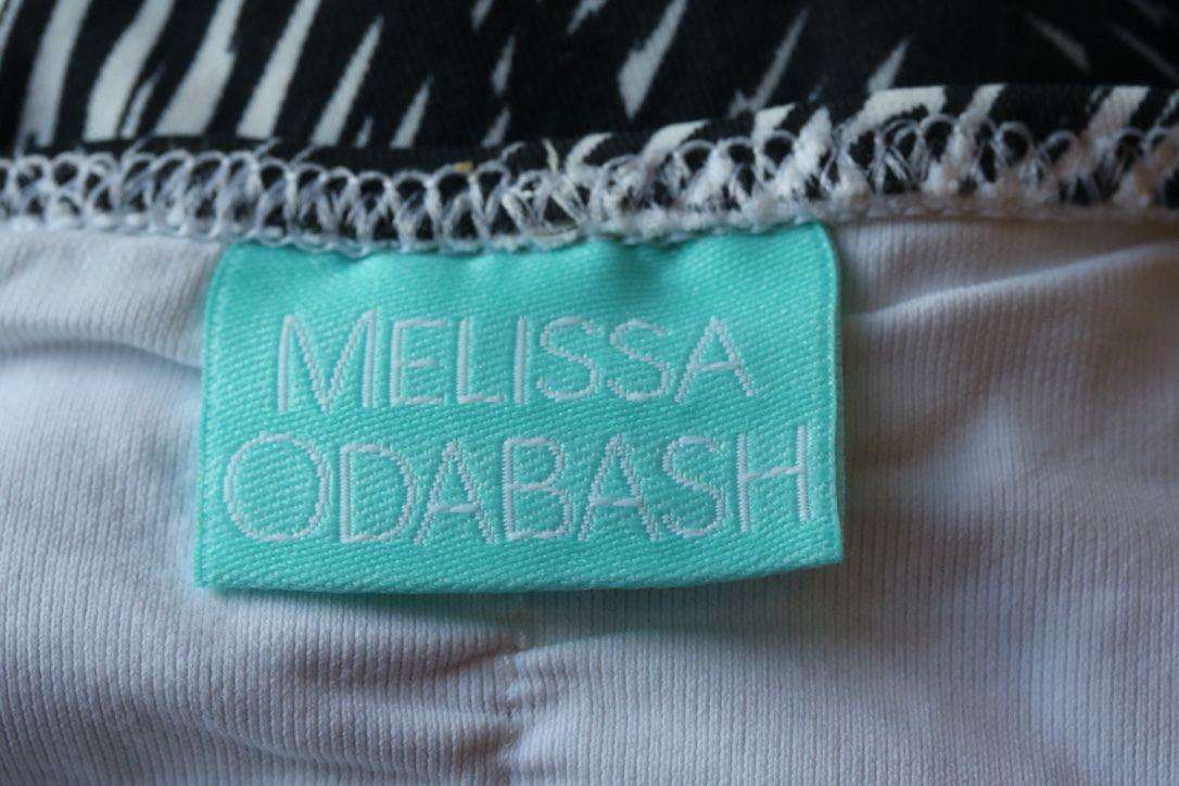 MELISSA ODABASH BLACK AND WHITE GRAPHIC BIKINI UK 10/14 - Image 4