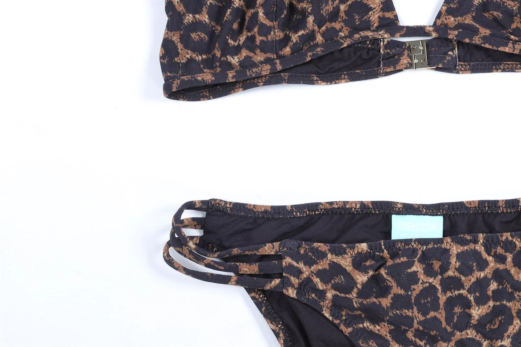 MELISSA ODABASH BLACK BIKINI UK 10-14 - Image 3