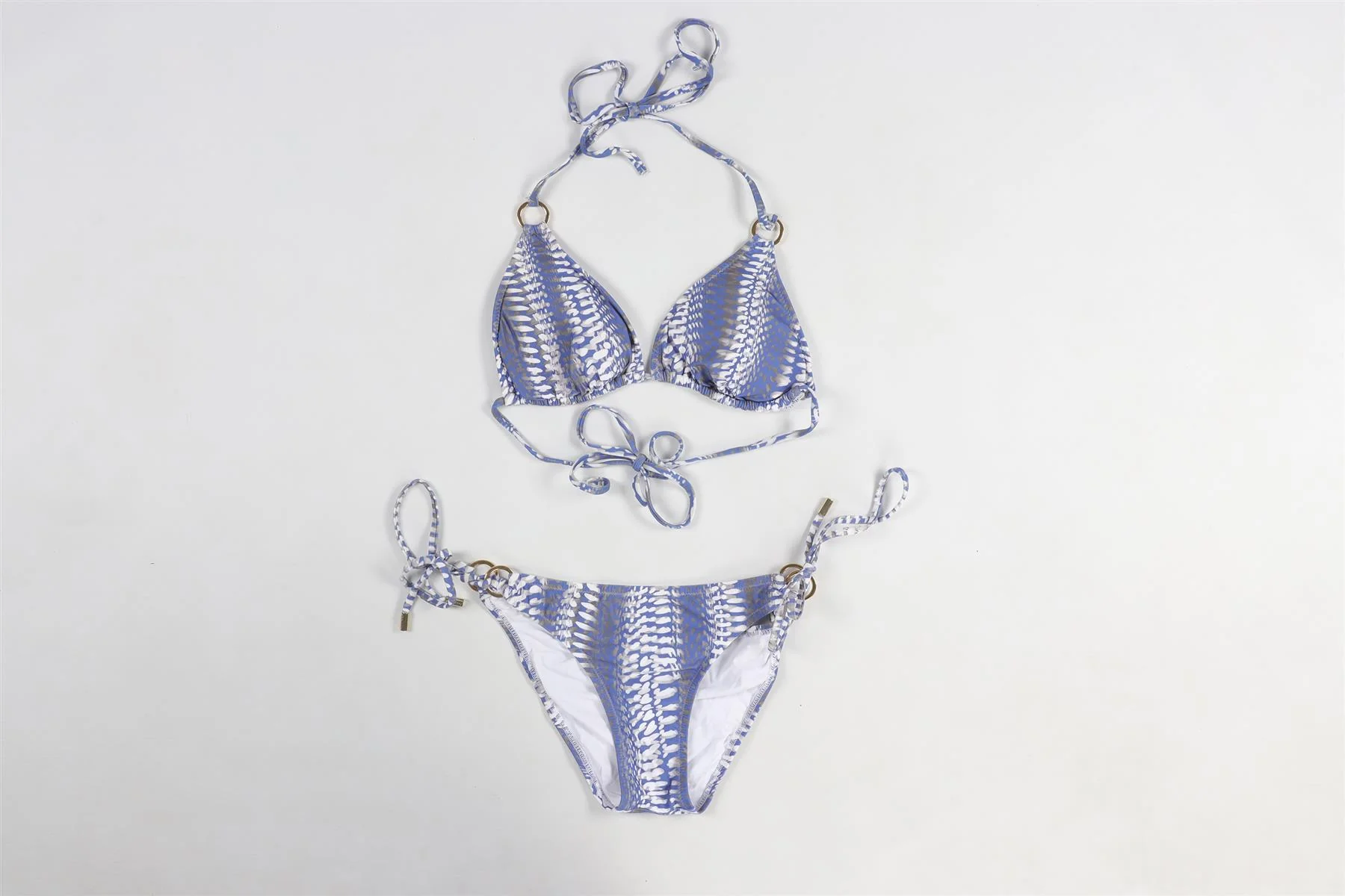 MELISSA ODABASH BLUE BIKINI UK 10-14 - Image 2