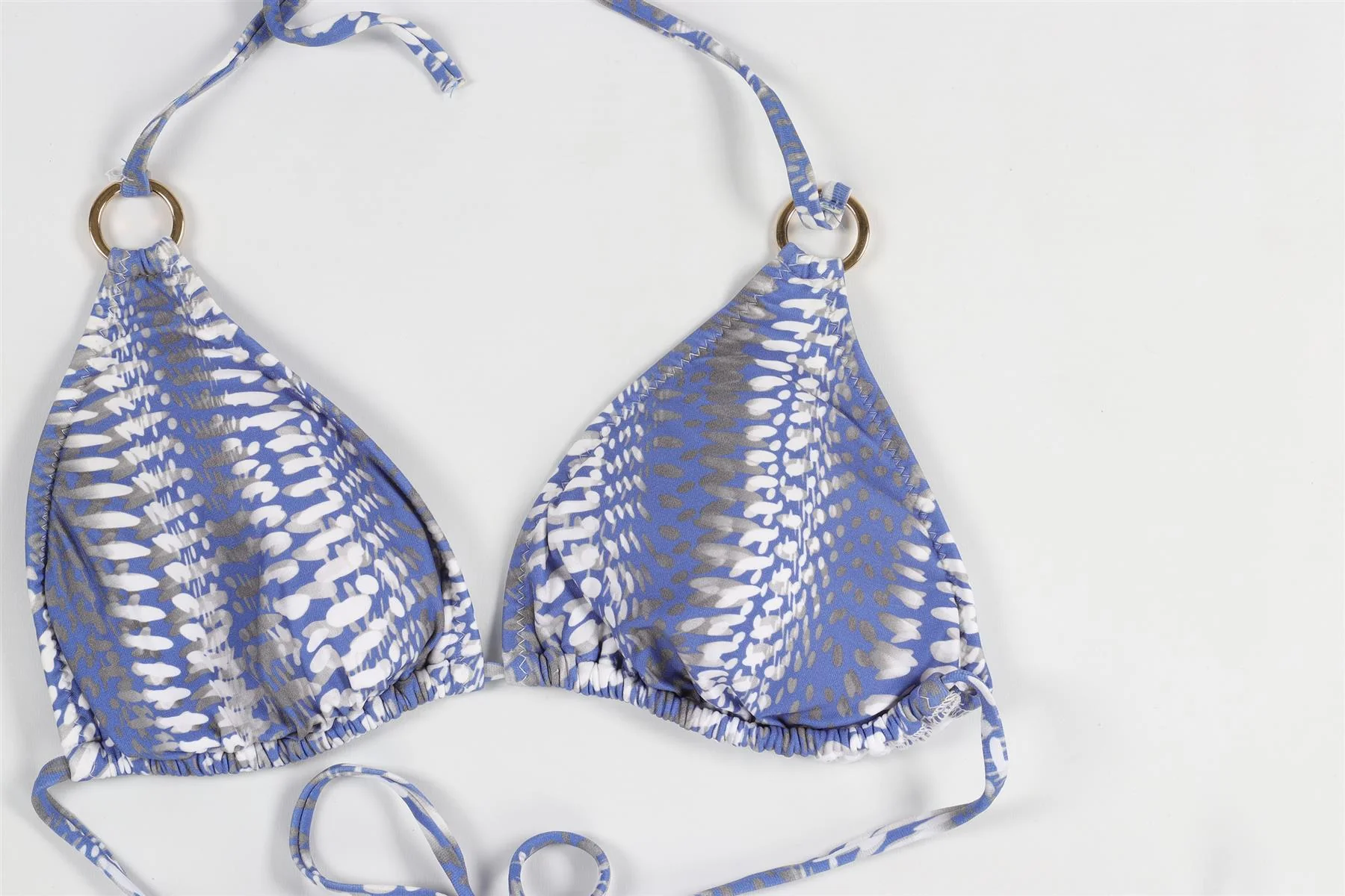 MELISSA ODABASH BLUE BIKINI UK 10-14 - Image 3