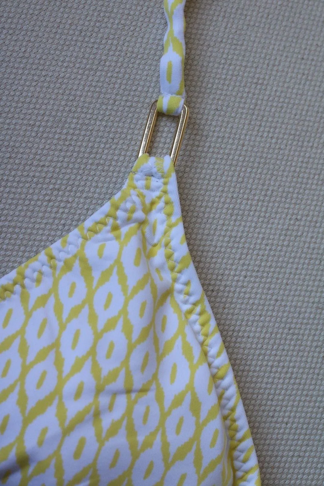 MELISSA ODABASH CANCUN YELLOW PRINT BIKINI UK 10/14 - Image 10