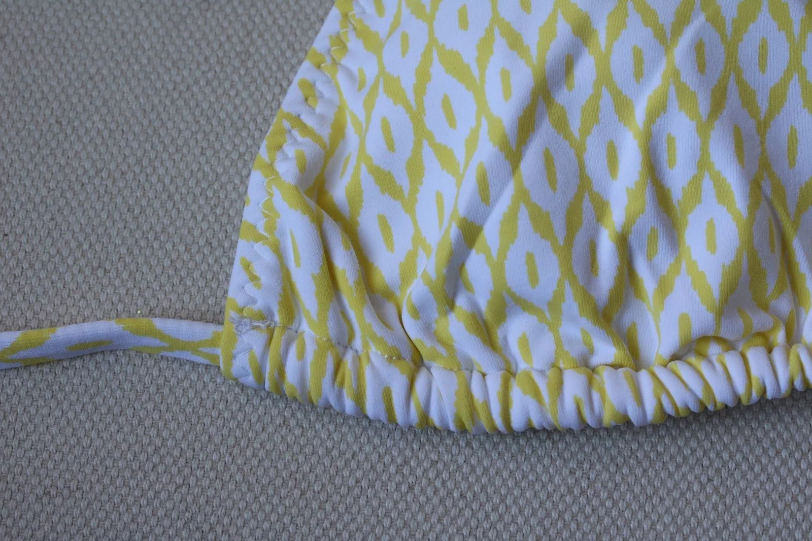 MELISSA ODABASH CANCUN YELLOW PRINT BIKINI UK 10/14 - Image 6