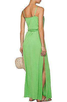MELISSA ODABASH COVERUP GREEN ZOE KAFTAN MAXI DRESS SMALL - Image 10