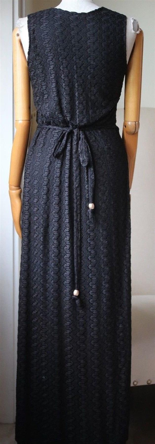 MELISSA ODABASH DEE WRAP EFFECT CROCHETED MAXI DRESS SMALL - Image 4